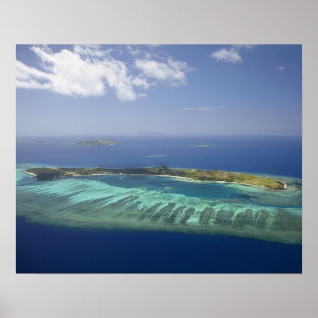 Mana Island och korallrev, Mamanucaöarna Poster (Framsidan)
