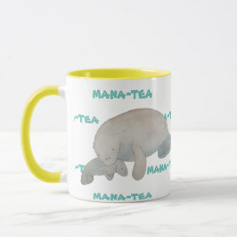 Mana-tea Funny Pun Manatee Mugg