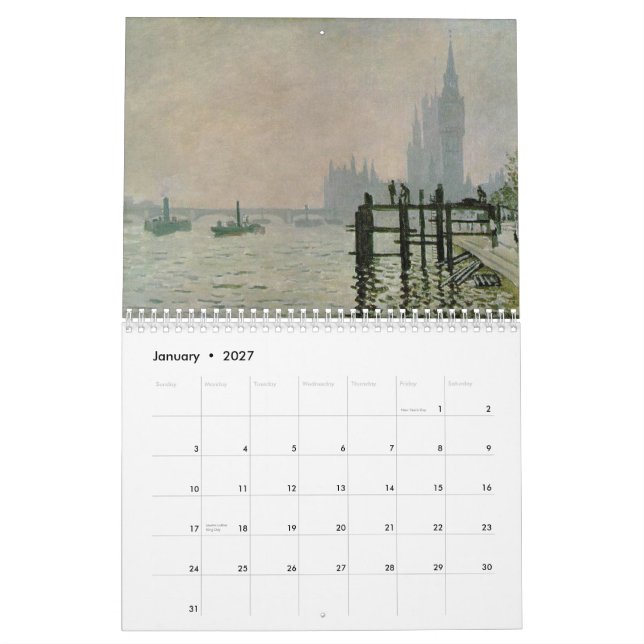 Månad 2013 - kalender (Jan 2027)