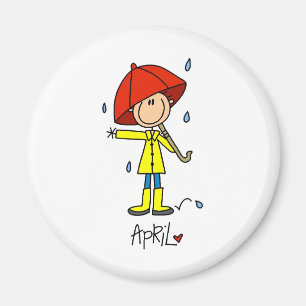 Månad av April Magnet