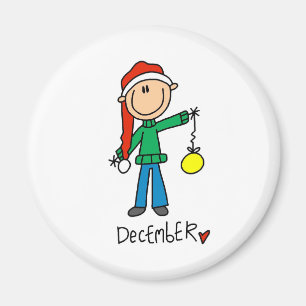 Månad av December Magnet