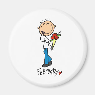 Månad av Februari Magnet