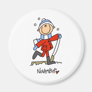 Månad av November Magnet