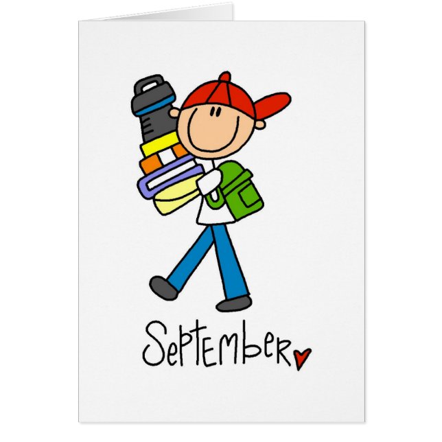 Månad av September Hälsningskort (Framsidan)