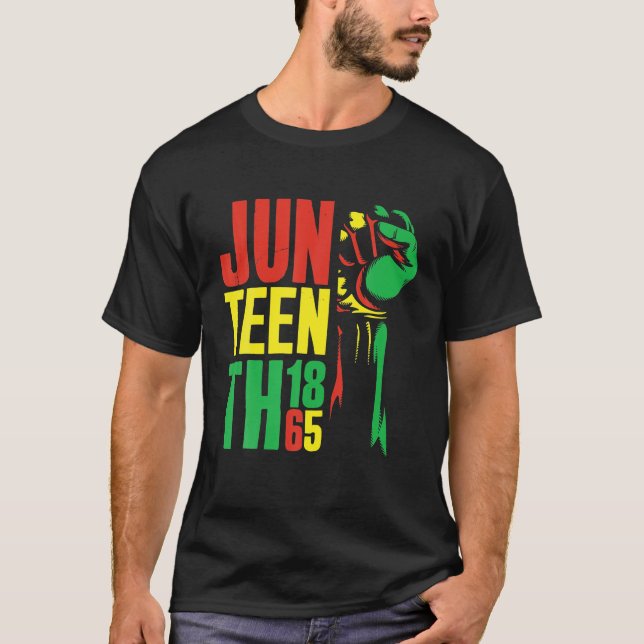 Månad för 10:e svarta historik t shirt (Framsida)