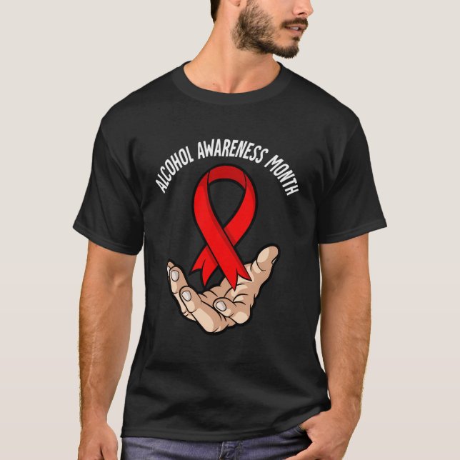 Månad för alkoholmedvetenhet t shirt (Framsida)
