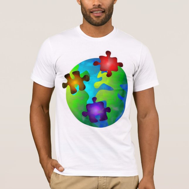 Månad för April Autismmedvetenhet T Shirt (Framsida)