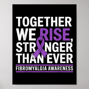 Månad för att öka medvetenheten om fibromyalgi Vi Poster