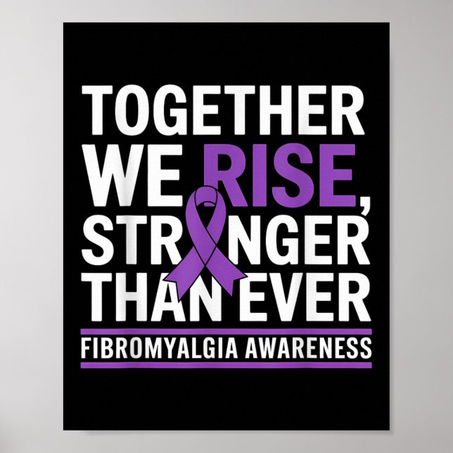 Månad för att öka medvetenheten om fibromyalgi Vi  Poster (Framsidan)