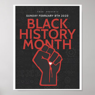 Månad för Bhm svart historik Poster