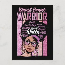 Månad för bröstcancermedvetandehöjande efterlevand helg vykort