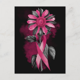 Månad för bröstcancermedvetandehöjande efterlevand helg vykort