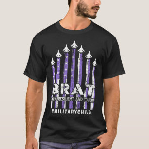 Månad för det militära barn som fötts på resilient t shirt