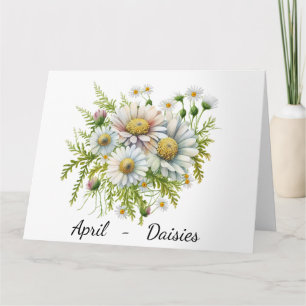 Månad för födelsedagskort i april kort