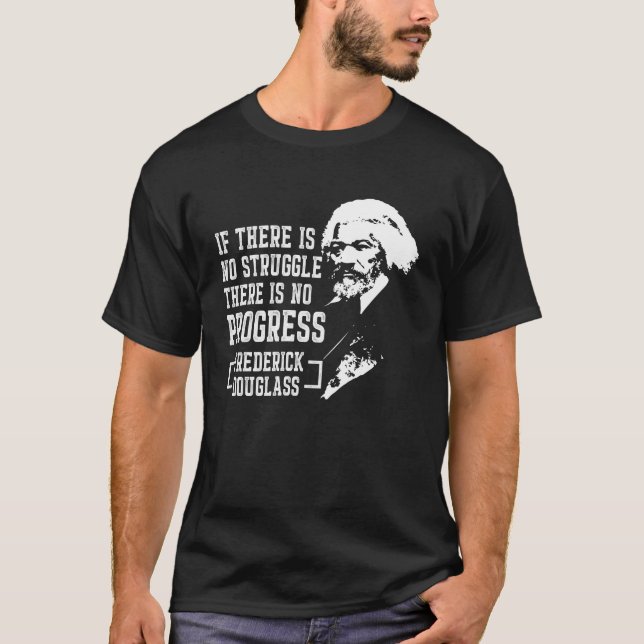 Månad för historia för Frederick Douglass T Shirt (Framsida)