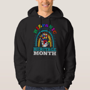 månad för latino, nationell flagga spani hoodie