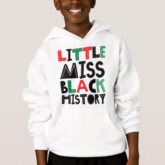Månad för liten miss Black History T Shirt (Framsida)