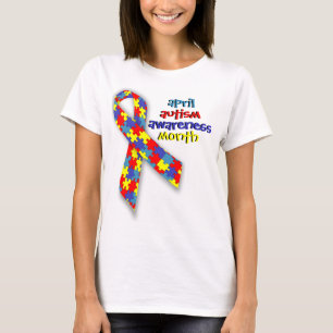Månad för medvetandegörande om april t-shirt