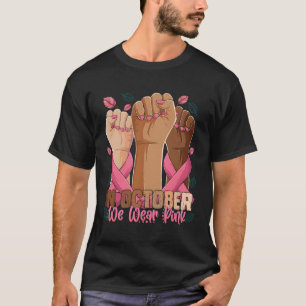 Månad för medvetandegörande om bröstcancer i oktob t shirt