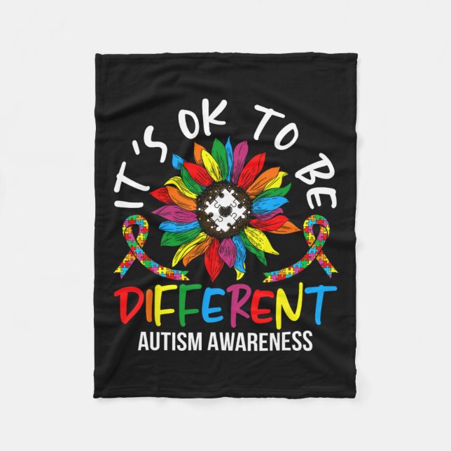 Månad för medvetenhet om autism för autism fleecefilt (Framsidan)