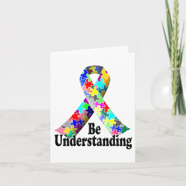 Månad för medvetenhet om autism kort (Framsida)