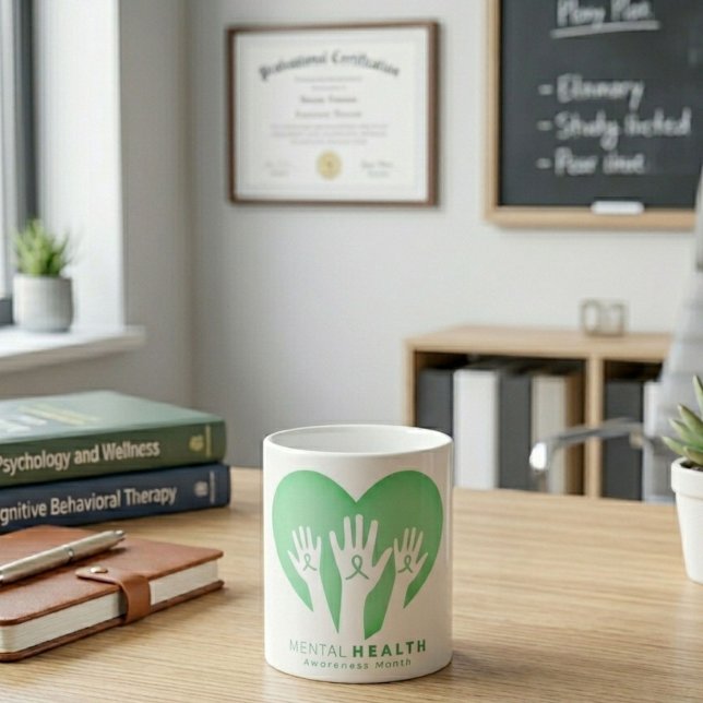Månad för medvetenhet om psykisk hälsa kaffemugg (Skapare uppladdad)