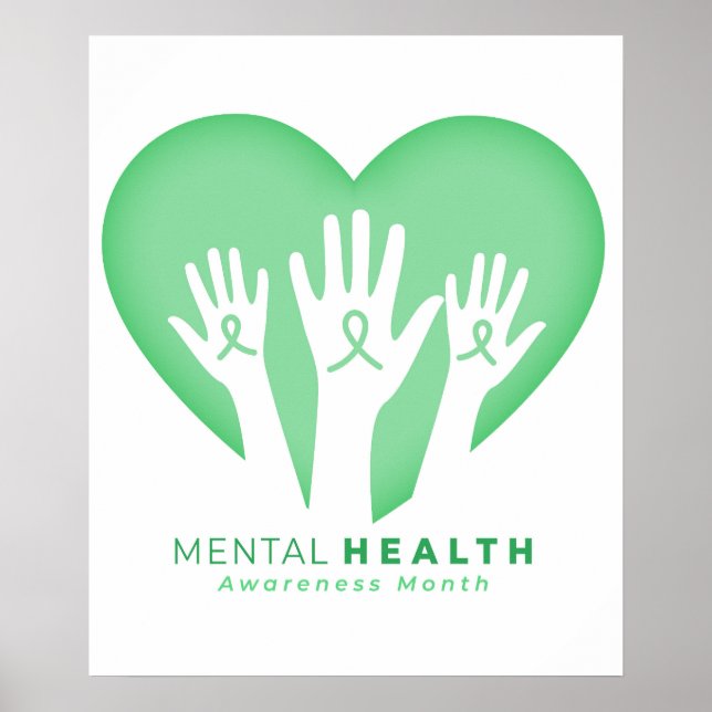Månad för medvetenhet om psykisk hälsa poster (Framsidan)