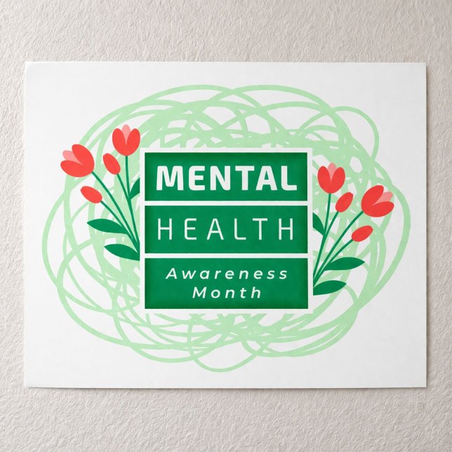 Månad för medvetenhet om psykisk hälsa poster (Skapare uppladdad)