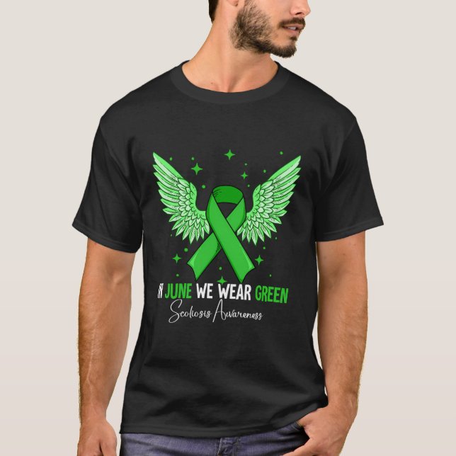 Månad för medvetenhet om skolios t shirt (Framsida)