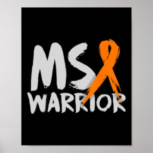 Månad för medvetenhet om Warrior Många Sclerosis Poster