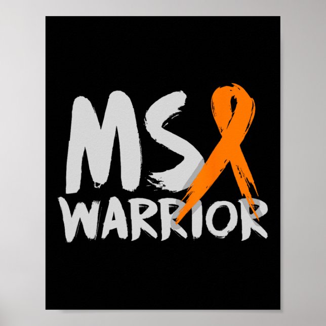 Månad för medvetenhet om Warrior Många Sclerosis Poster (Framsidan)