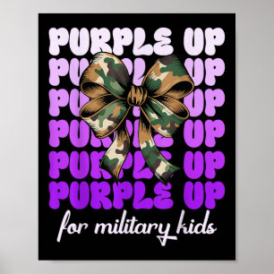 Månad för militärens Lila för barn upp till miljon Poster