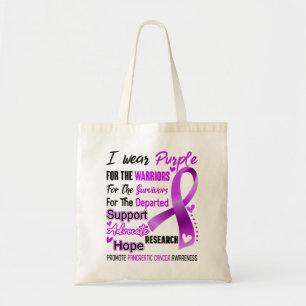 Månad för ökad medvetenhet om cancer Ribbon Gif Tygkasse
