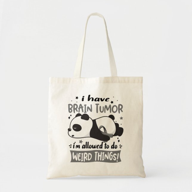 Månad för ökad medvetenhet om hjärntumör Ribbon Gi Tygkasse (Framsidan)