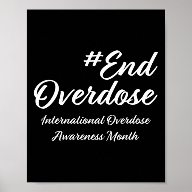 Månad för överdosmedvetenhet poster (Framsidan)