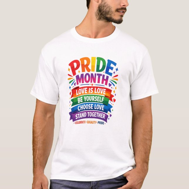 Månad för Pridefirande T Shirt (Framsida)