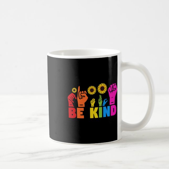 Månad för regnbåge måste vara vänligt teckenspråk  kaffemugg (Höger)