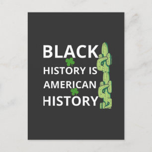 Månad för svart historik helg vykort