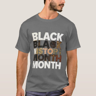 Månad för svart historik i Färg T Shirt