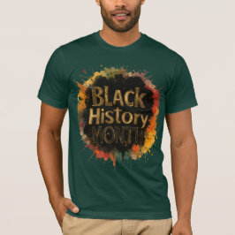 Månad för svart historik i Färg T Shirt