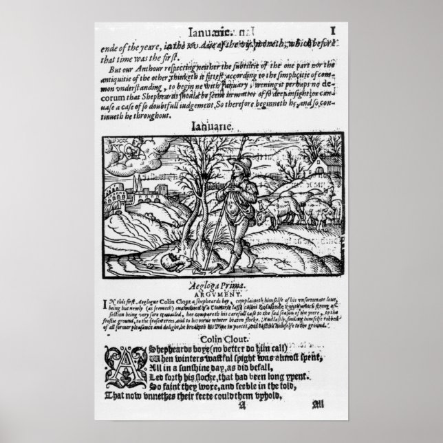 Månad i januari poster (Framsidan)