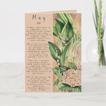 Månad i maj Born Prose Flower
