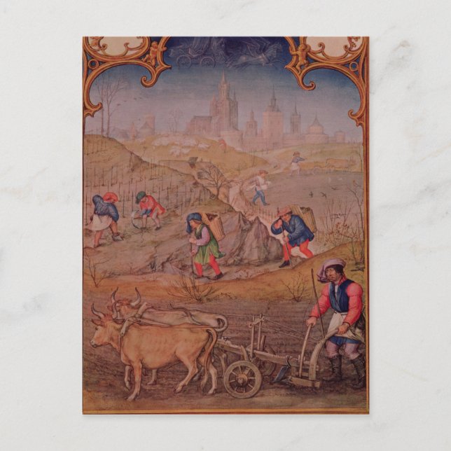 Månad i mars vykort (Framsida)