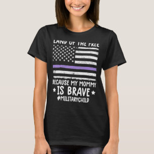 Månad i militärområdet av frihet för min mamma t shirt