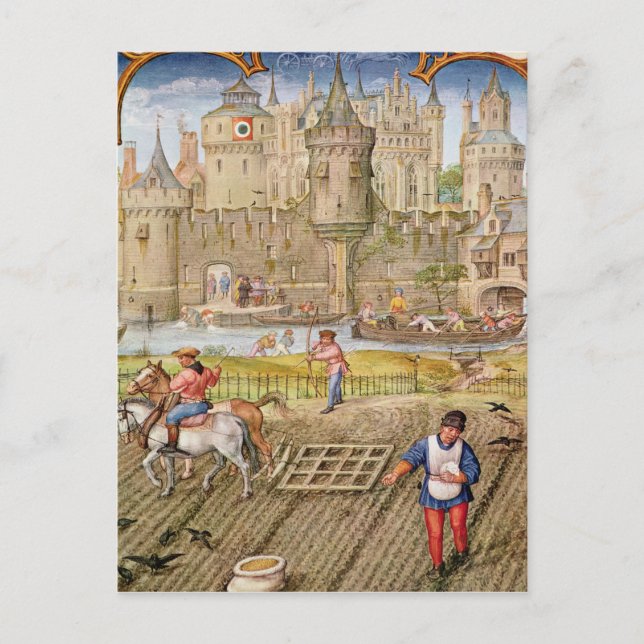 Månad i oktober vykort (Framsida)