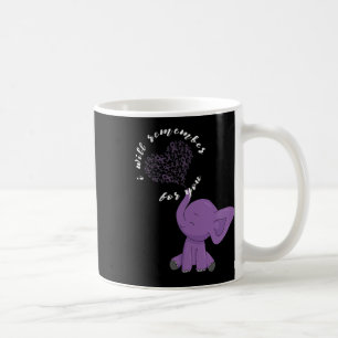 Månad I Slut Lila Båge Elefant Kaffemugg