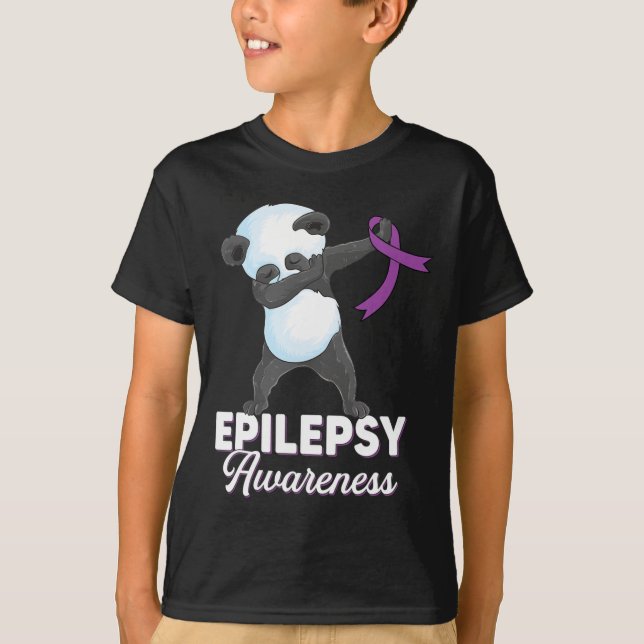 månad månad för medvetandehöjande epilepsi Doftand T Shirt (Framsida)