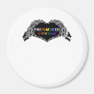 Månad Skeleton Heart Händer LGBTQIA Magnet