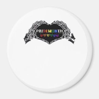 Månad Skeleton Heart Händer LGBTQIA Magnet