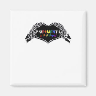 Månad Skeleton Heart Händer LGBTQIA Magnet
